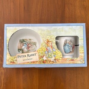 Vintage Peter Rabbit by Wedgwood Bowl and Coffee Cup